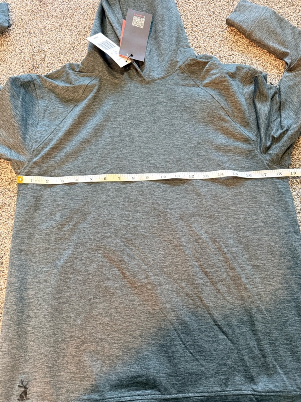 Jack + Sage NWT Performance Hoodie Gray Small Athletic Pullover - Picture 9 of 10